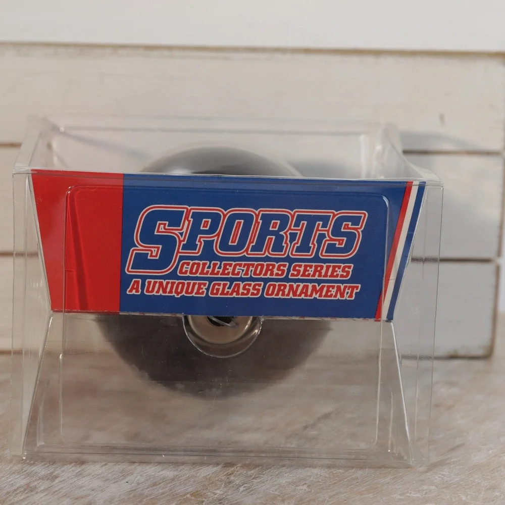 NFL Atlanta Falcons Glass Ball Christmas Ornament Sports Collectors Series Black